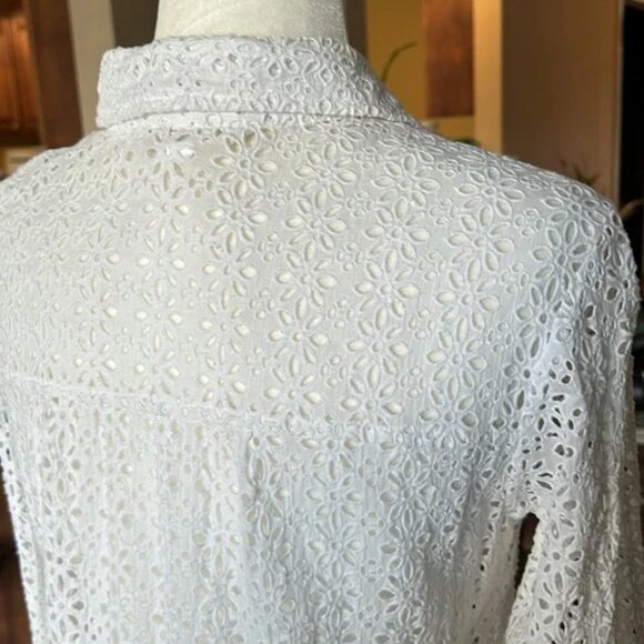 Odd Molly eyelet button up top sz 0 - Picture 7 of 13